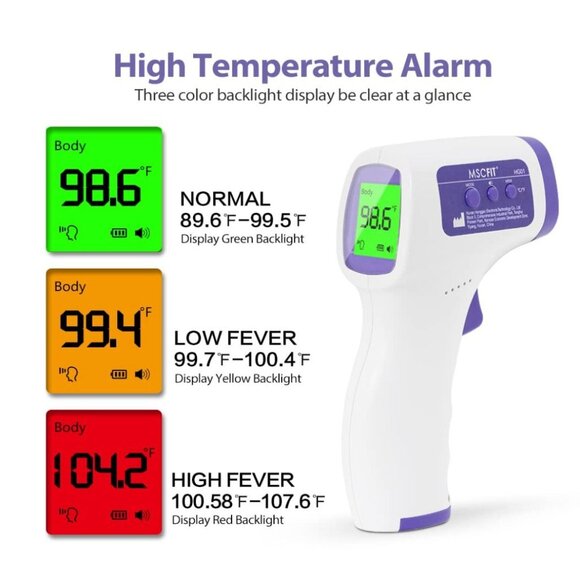 Thermometer, No-Touch Forehead Thermometer for Adults and Kids, 1 sec Reading, 3 - Picture 2 of 8
